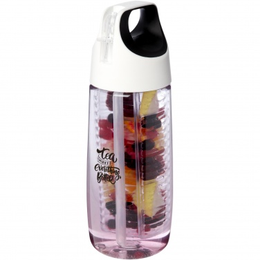 Logotrade advertising products photo of: HydroFruit 700 ml recycled plastic sport bottle with flip lid and infuser