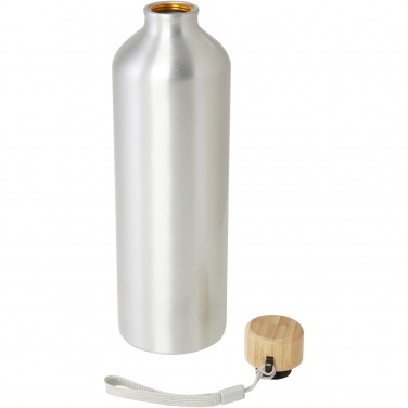 Logo trade promotional gifts image of: Malpeza 1000 ml RCS certified recycled aluminium water bottle