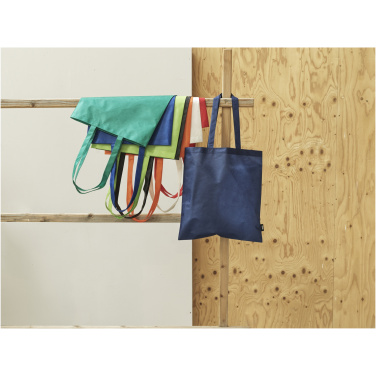 Logo trade promotional merchandise image of: Zeus GRS recycled non-woven convention tote bag 6L