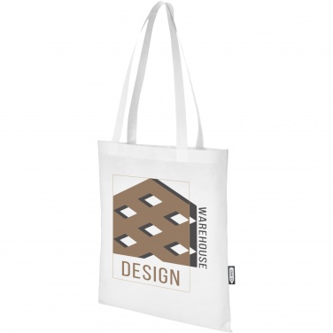 Logo trade corporate gifts picture of: Zeus GRS recycled non-woven convention tote bag 6L