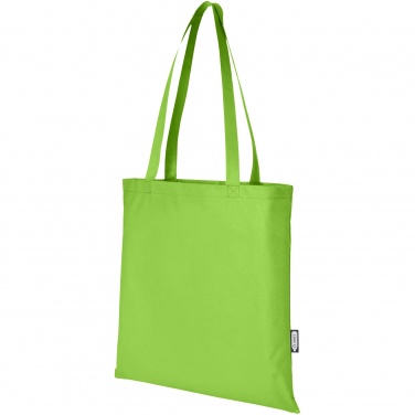 Logo trade promotional merchandise image of: Zeus GRS recycled non-woven convention tote bag 6L