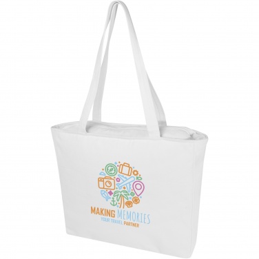 Logo trade promotional products image of: Weekender 500 g/m² Aware™ recycled tote bag