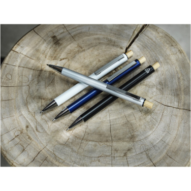 Logo trade promotional products image of: Cyrus recycled aluminium ballpoint pen (black ink)