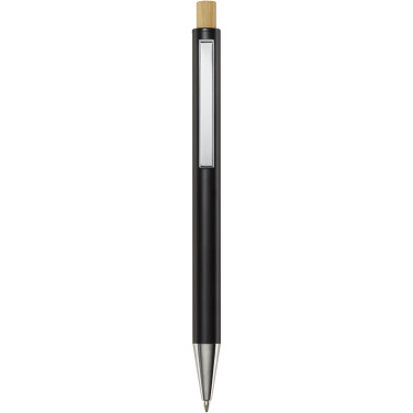 Logo trade promotional items picture of: Cyrus recycled aluminium ballpoint pen (black ink)