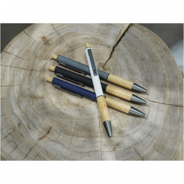 Logo trade advertising products image of: Darius recycled aluminium ballpoint pen