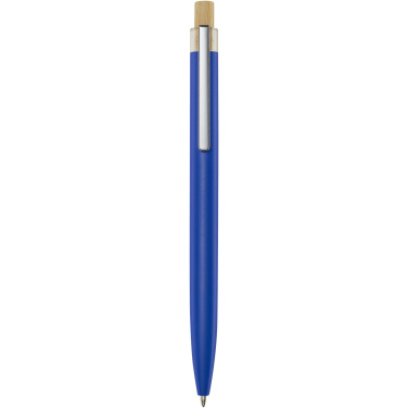 Logo trade advertising products image of: Nooshin recycled aluminium ballpoint pen (black ink)