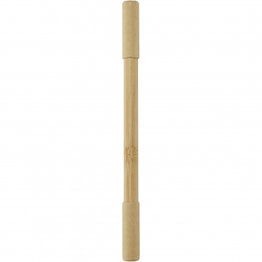 Logo trade promotional giveaway photo of: Samambu bamboo duo pen