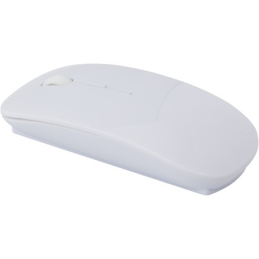 Logo trade promotional item photo of: Menlo RCS recycled plastic wireless mouse 