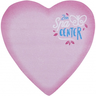 Logotrade promotional gift picture of: Sticky-Mate® heart-shaped recycled sticky notes