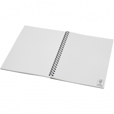 Logo trade promotional giveaways image of: Desk-Mate® A5 colour spiral notebook