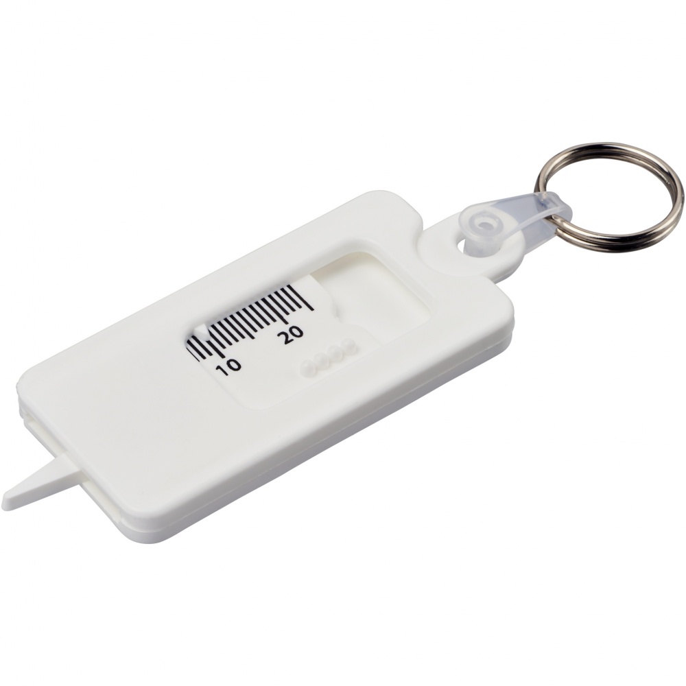 Logotrade promotional gifts photo of: Kym recycled tyre tread check keychain