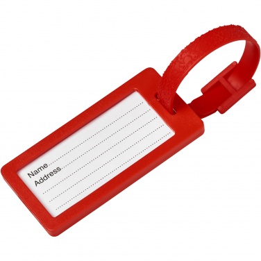 Logo trade promotional merchandise picture of: River recycled window luggage tag