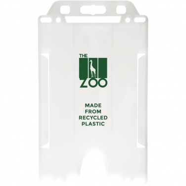 Logo trade promotional product photo of: Pierre recycled plastic card holder 