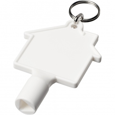 Logotrade promotional products photo of: Maximilian house-shaped recycled utility key keychain