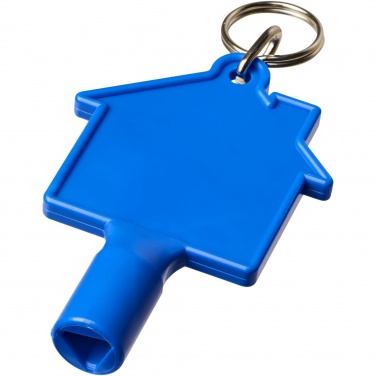 Logotrade promotional giveaway picture of: Maximilian house-shaped recycled utility key keychain