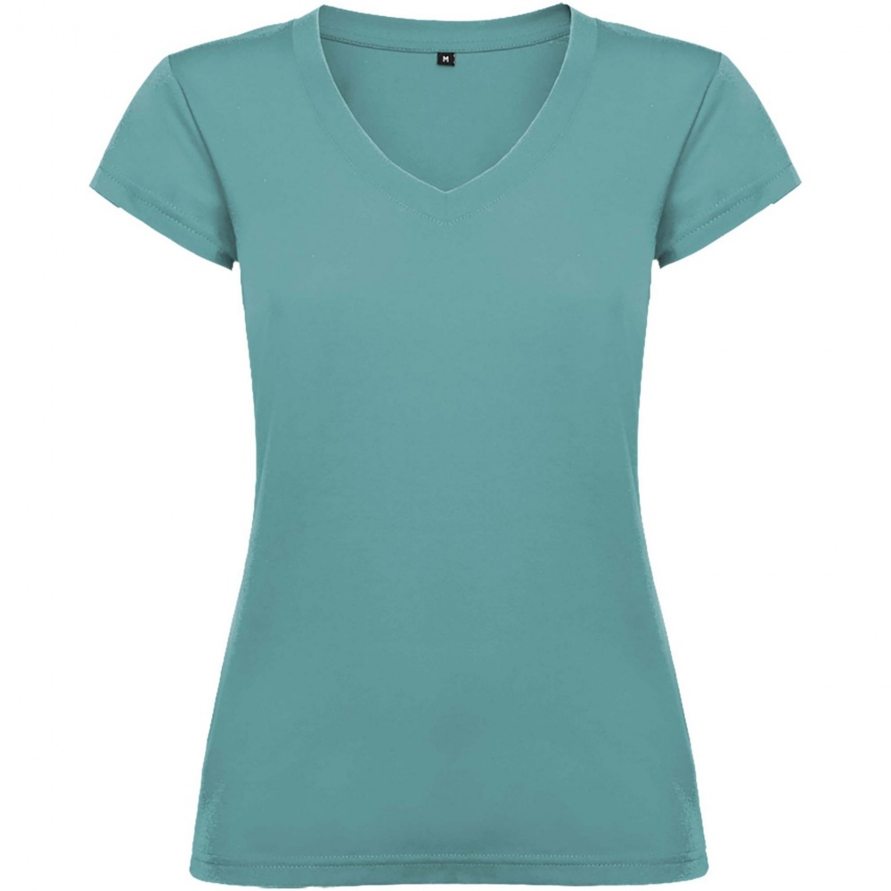 Logo trade promotional items image of: Victoria short sleeve women's v-neck t-shirt