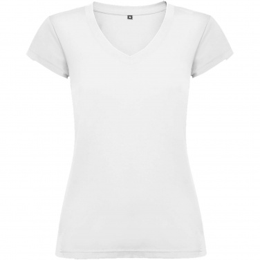 Logo trade advertising product photo of: Victoria short sleeve women's v-neck t-shirt