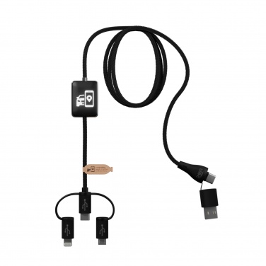 Logo trade business gifts image of: SCX.design C48 CarPlay 5-in-1 charging cable 
