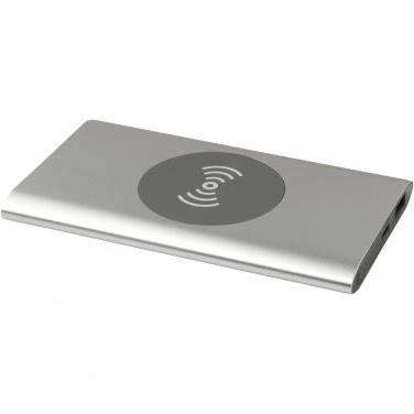 Logotrade corporate gift image of: Juice 4000 mAh Type-C recycled aluminium wireless power bank 