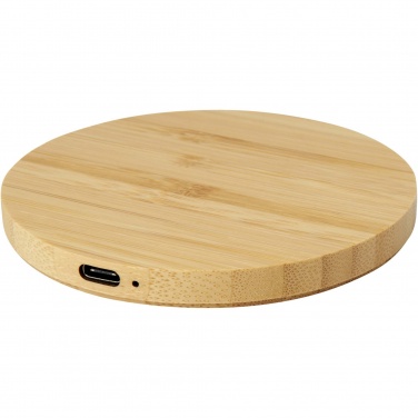 Logotrade promotional items photo of: Essence 15W bamboo wireless charging pad