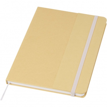 Logo trade promotional items picture of: Nelida A5 recycled cardboard hard cover notebook