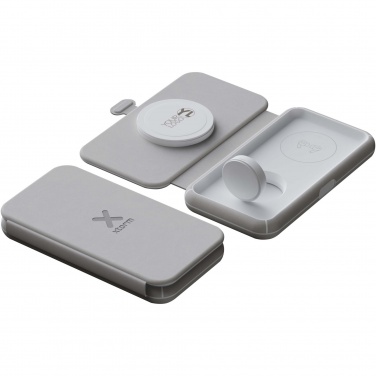 Logo trade business gifts image of: Xtorm XWF31 15W foldable 3-in-1 wireless travel charger