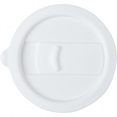 Logo trade advertising product photo of: Java 330 ml ceramic tumbler with silicone wrap and plastic lid