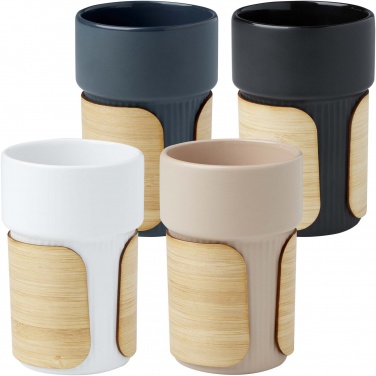 Logo trade corporate gifts picture of: Tumbler Fika 340 ml with bamboo sleeve