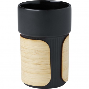 Logo trade promotional giveaway photo of: Tumbler Fika 340 ml with bamboo sleeve