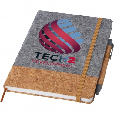 Logo trade promotional merchandise picture of: Veronica A5 hard cover notebook