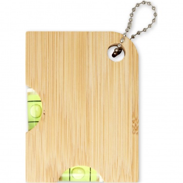 Logo trade promotional giveaways picture of: Levo bamboo bottle opener with level 
