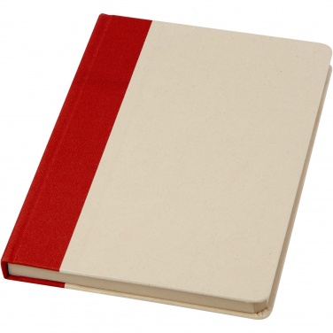 Logo trade promotional products image of: Liliana A5 sugar cane plastic hard cover notebook