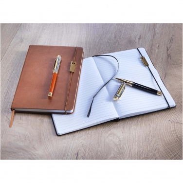 Logotrade advertising products photo of: Legato A5 notebook and rollerball pen set 