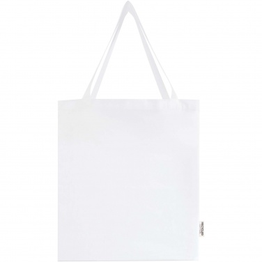 Logotrade promotional gift image of: Madras 140 g/m² GRS recycled cotton gusset tote bag