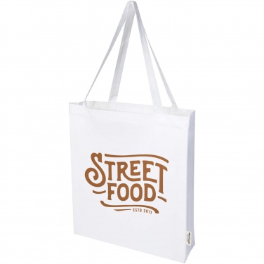 Logotrade promotional gifts photo of: Madras 140 g/m² GRS recycled cotton gusset tote bag