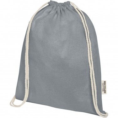 Logotrade advertising product image of: Oregon 140 g/m² GRS recycled cotton drawstring bag
