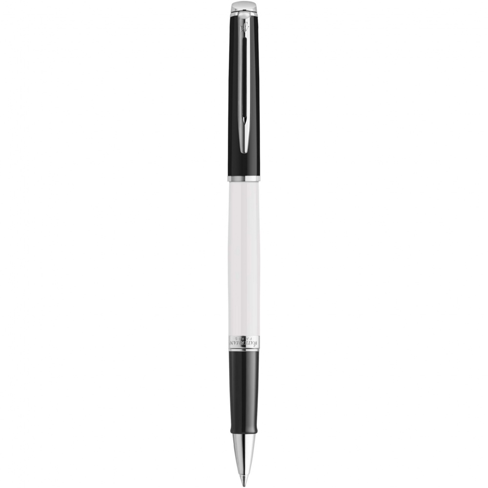 Logo trade advertising product photo of: Hemisphere colour blocking rollerball pen with palladium trim