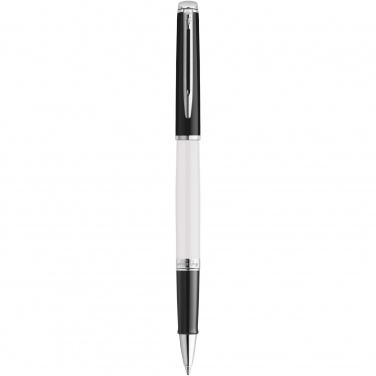 Logotrade promotional giveaways photo of: Hemisphere colour blocking rollerball pen with palladium trim