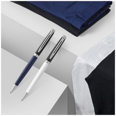 Logotrade business gift image of: Hemisphere colour blocking ballpoint pen with palladium trim