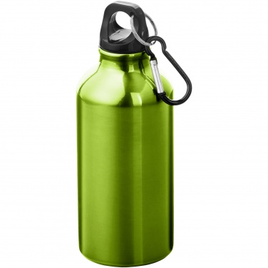 Logotrade promotional items photo of: Oregon 400 ml aluminium water bottle with carabiner