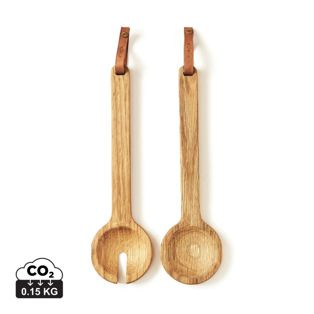 Logo trade promotional giveaways image of: VINGA Alcamo serving cutlery