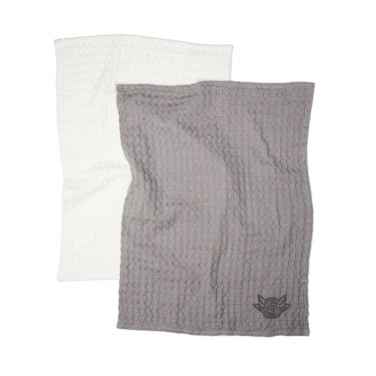 Logo trade promotional items image of: VINGA Cromer waffle kitchen towel, 2 pcs