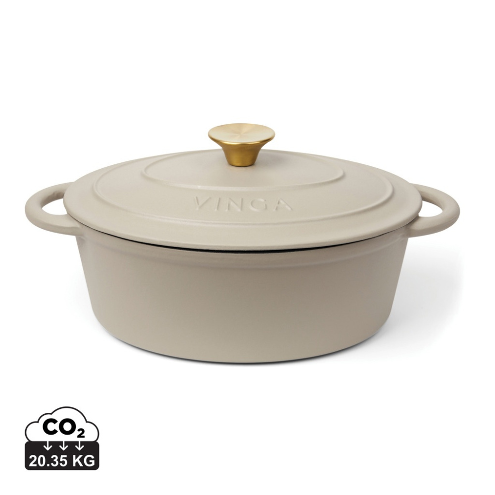 Logotrade promotional gift picture of: VINGA Monte enameled cast iron pot 3.5L