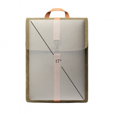 Logo trade promotional merchandise picture of: VINGA Bosler backpack GRS recycled canvas