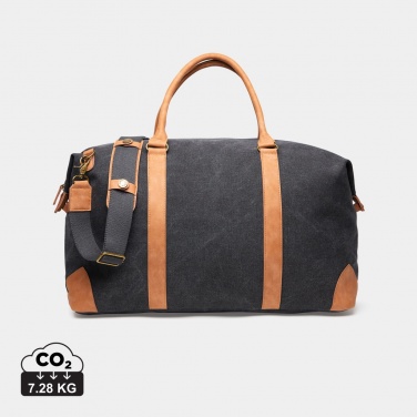 Logo trade promotional product photo of: VINGA Bosler RCS recycled canvas weekend bag