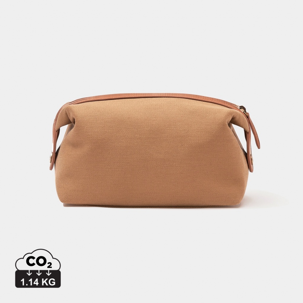 Logo trade promotional gifts image of: VINGA Sloane toiletry bag RCS recycled polyester