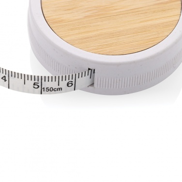Logo trade promotional merchandise image of: RCS recycled plastic & bamboo tailor tape