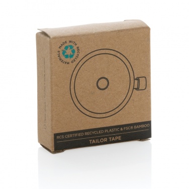 Logotrade promotional products photo of: RCS recycled plastic & bamboo tailor tape