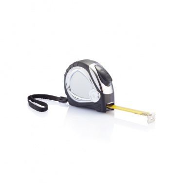 Logo trade promotional merchandise photo of: Chrome plated auto stop tape measure