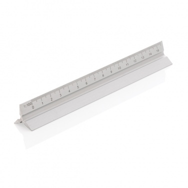 Logo trade promotional merchandise picture of: 15cm. Aluminum triangular ruler